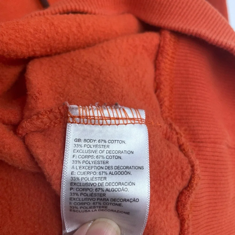 Orange The‎ North Face Hoodie Medium Double Sided Never Stop Exploring Outdoors